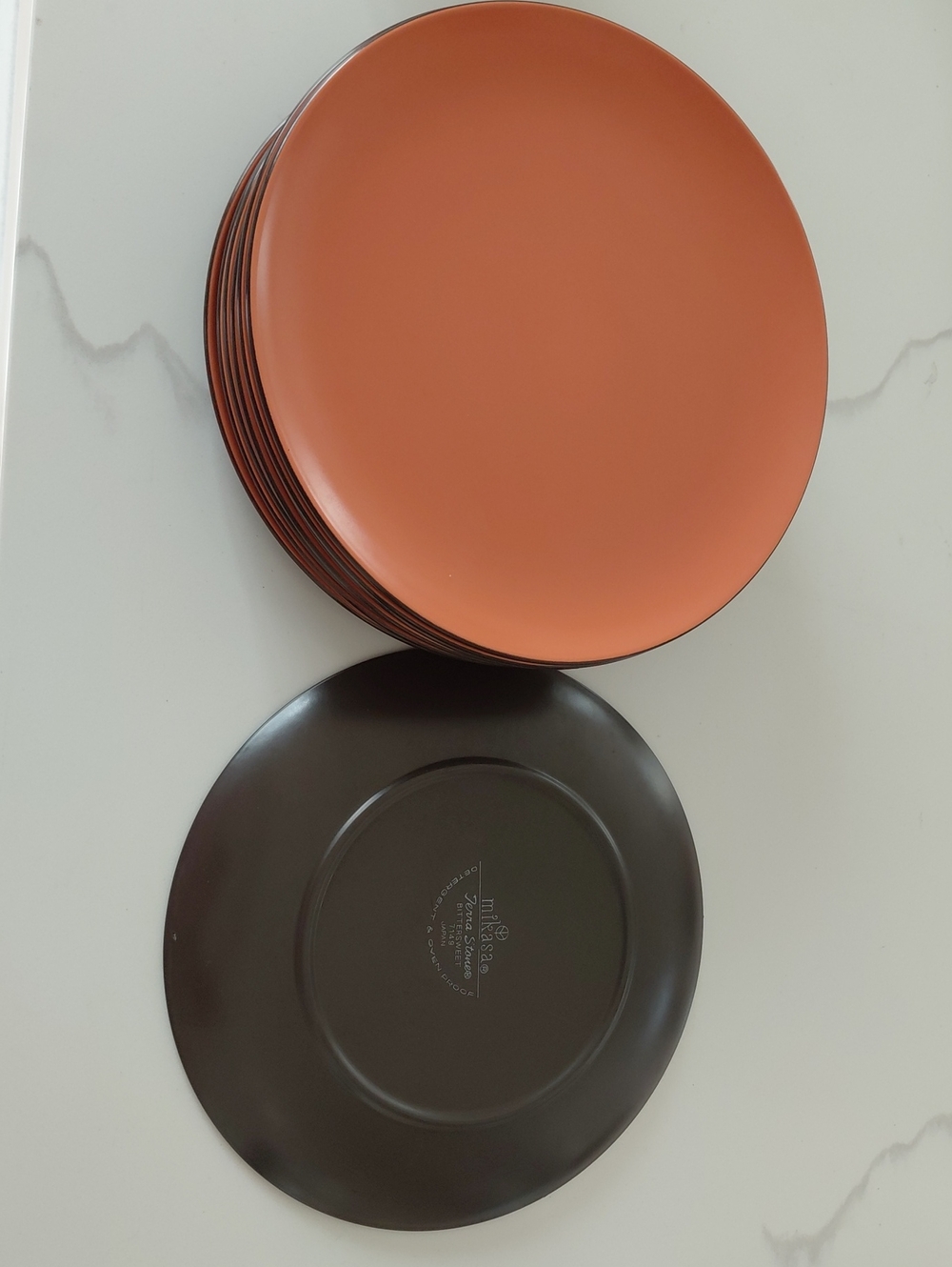 Mikasa Terra Stone- Bittersweet Dinner Plates Set